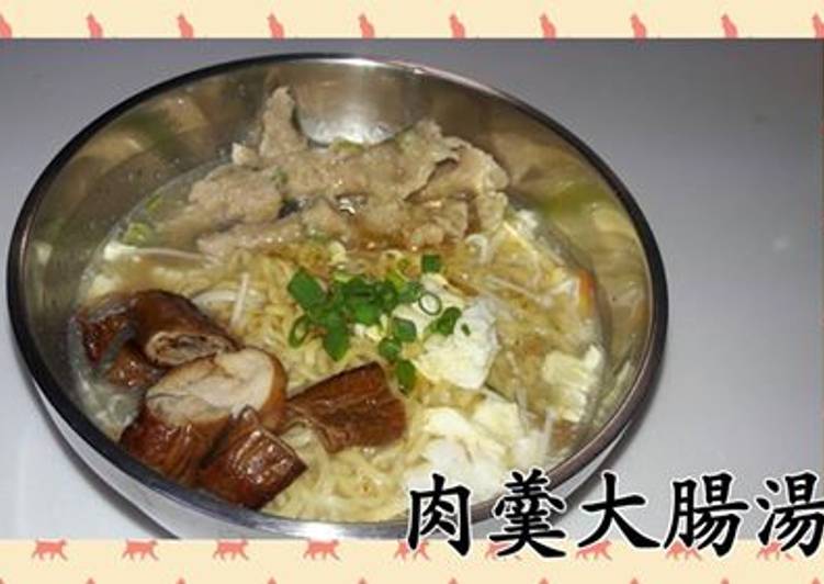 【味王泡麵創意秀】香菇肉羹大腸湯麵