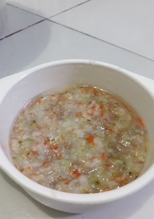 Foto resep Tim nasi ikan tuna Mpasi 8+