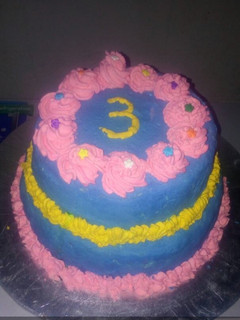 A picture of Anniversary cake.