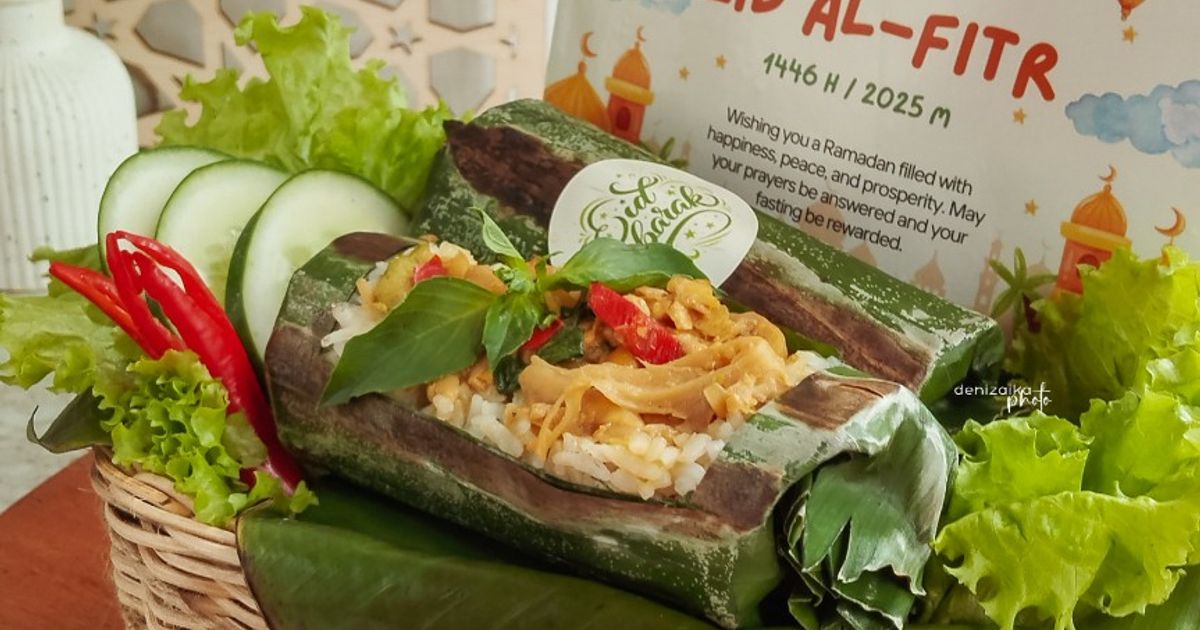 Nasi Bakar Jamur (ide hantaran hari raya)