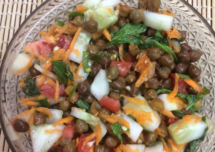 Easiest Way to Make Super Quick Homemade Brown Chana salad high protein recipe(weightloss)