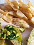 Papas fritas veganas doble cocción
