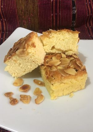 Foto resep Almond cheese cake #Ketopad