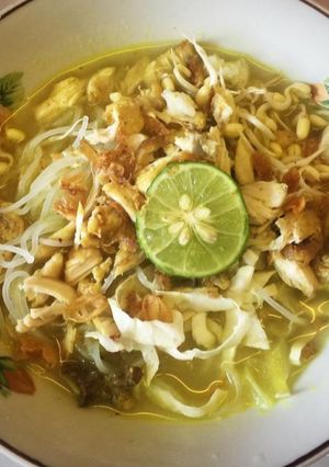 Foto resep Soto ayam lamongan / soto kuning berempah
