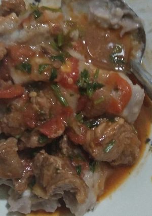 A picture of Wet Fried beef.
