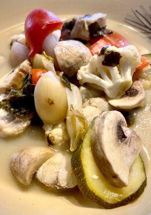 A picture of Monkfish Pot-au-Feu.