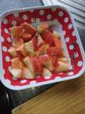 Manzana con chile *es botana no receta*