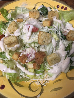 A picture of Caesar salad* vegetarian *.