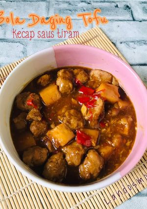 Foto resep Bola Daging Tofu Kecap Saus Tiram
