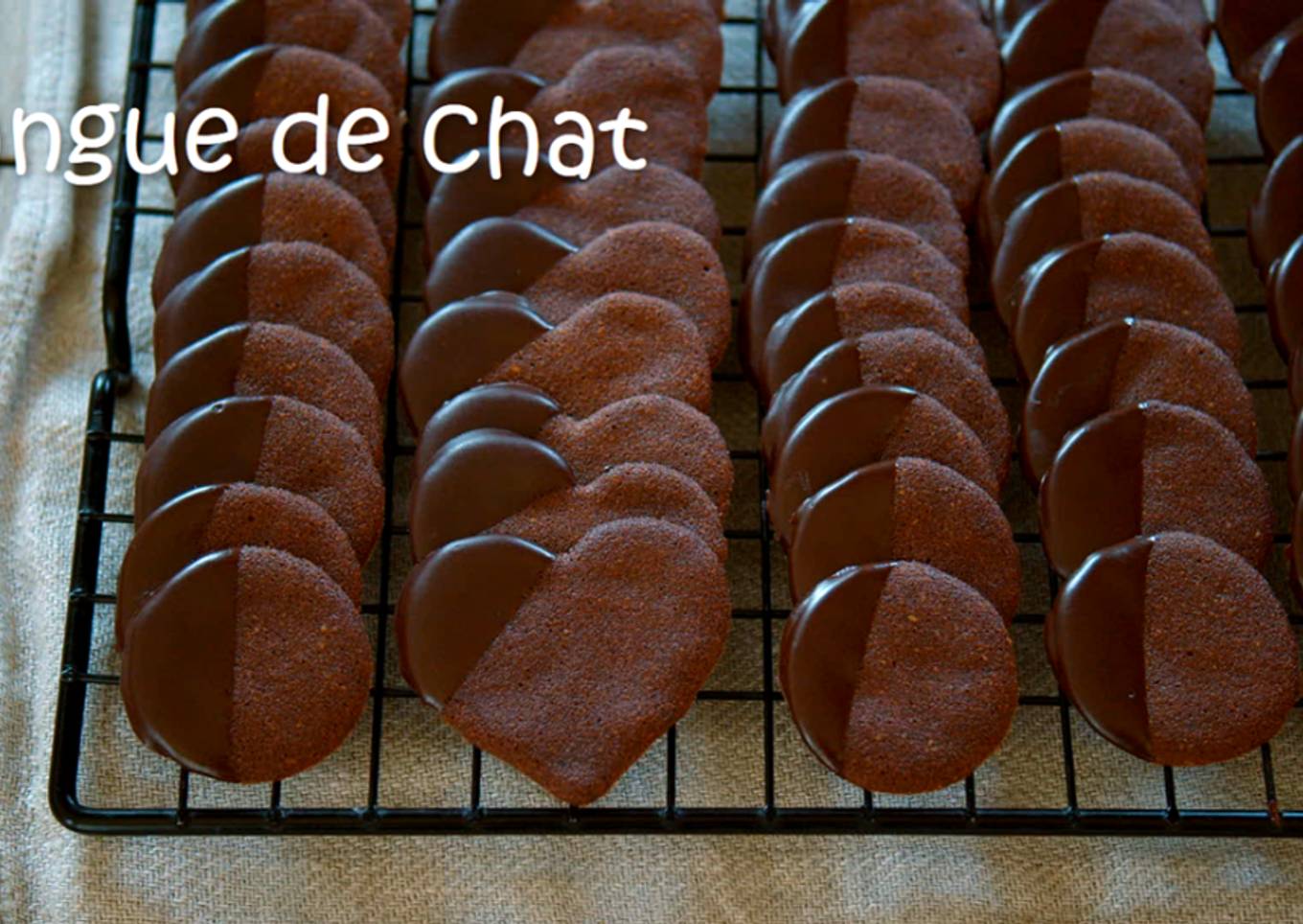 Cocoa Cookies / Langue De Chat