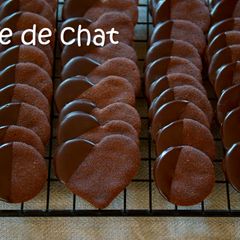 A picture of Cocoa Cookies / Langue De Chat.