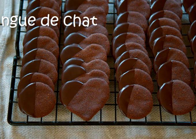 Recipe of Speedy Cocoa Cookies / Langue De Chat