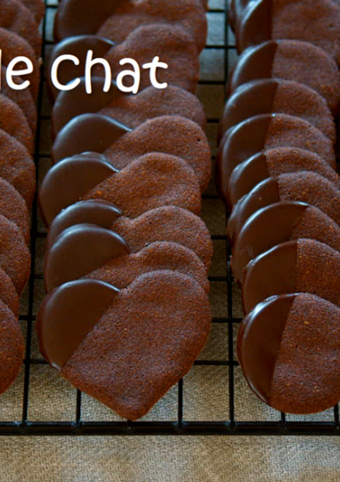 A picture of Cocoa Cookies / Langue De Chat.