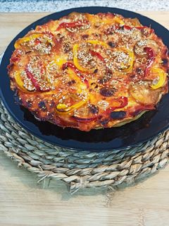 Una foto de Quiche de pollo 🍗 sin masa
