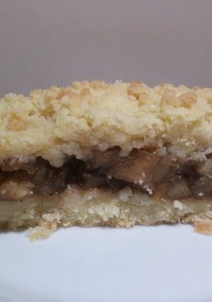 Una foto de Tarta crumble de manzanas