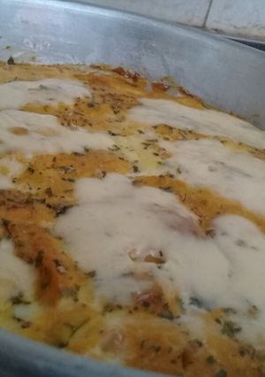 Una foto de Budín salado de zapallo