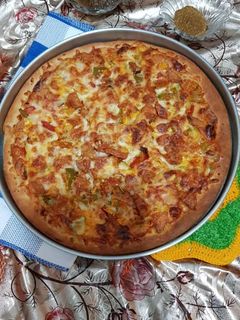عکسی از دستور پیتزا مخلوط خانگی