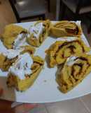 Rollos de canela y zapallo keto