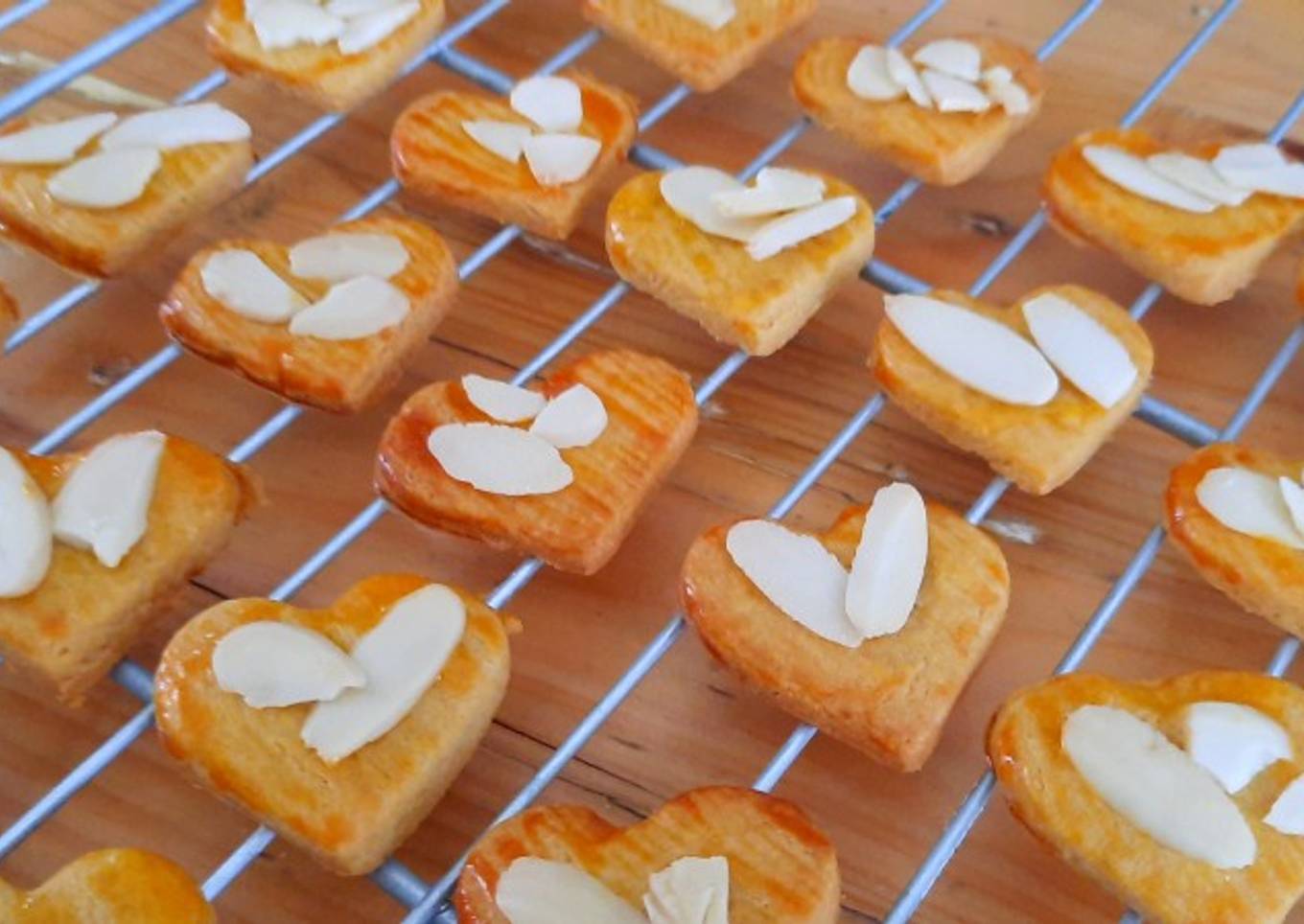 Almond palm sugar cookies || kue almond gula aren
