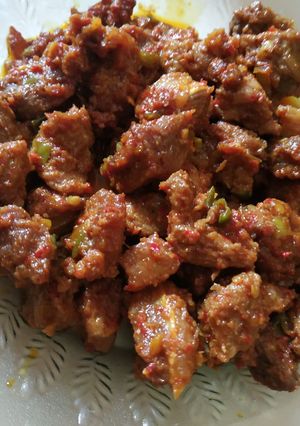 Foto resep Daging tumis kuning Sedaap 😋