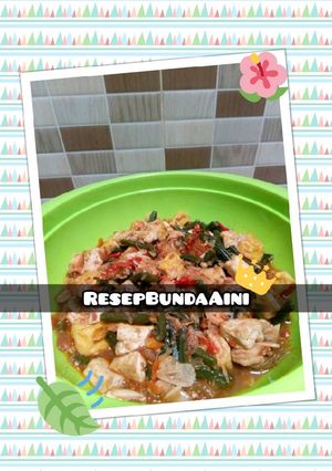 Foto resep Tumis kacang panjang tahu dan udang