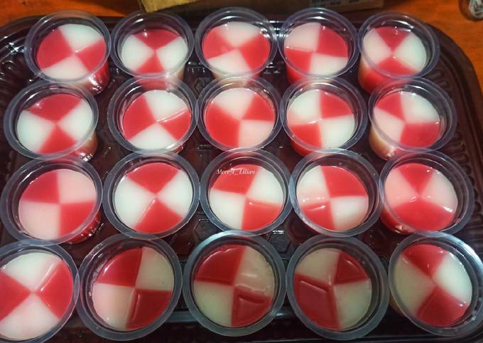Resep Puding Merah Putih Resep Puding Merah Putih