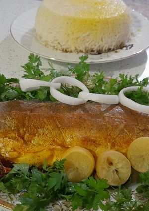 عکسی از دستور ماهی نمکی
