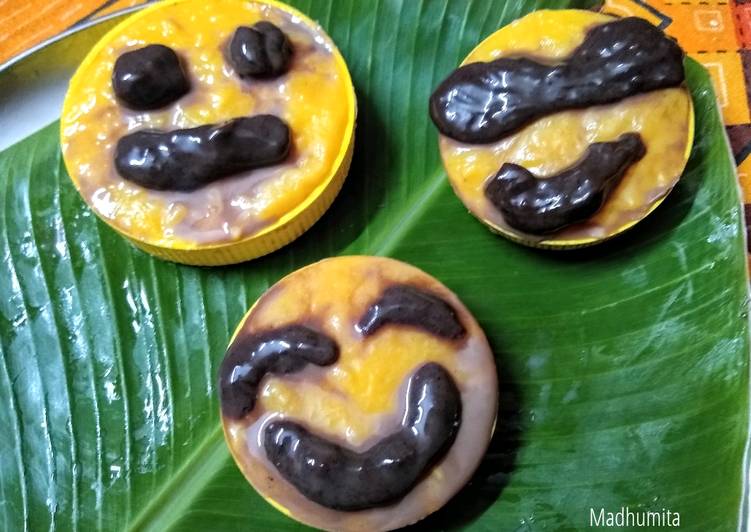 Steps to Prepare Perfect Custard, Chocolate emoji