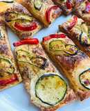 Hojaldritos de verduras crudité, de temporada
