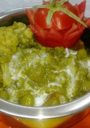 A picture of Haryali Veg Handi.