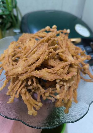 Foto resep 432. Jamur Enoki Krispi