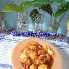 Telur Ceplok Saus Sarden রেসিপির প্রধান ছবি