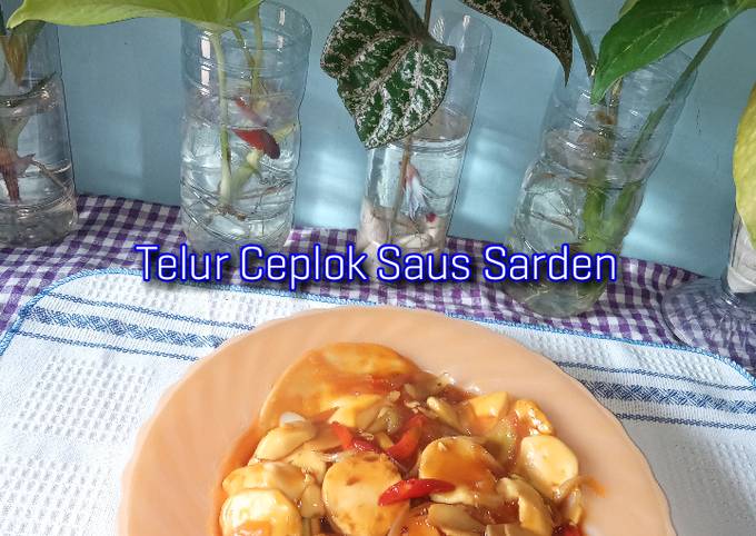 Telur Ceplok Saus Sarden