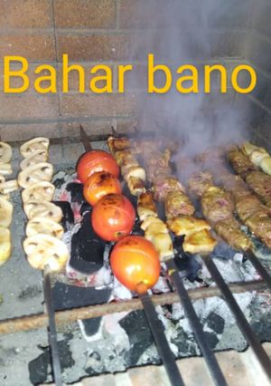 عکسی از دستور کباب گوشت و قارچ 😋