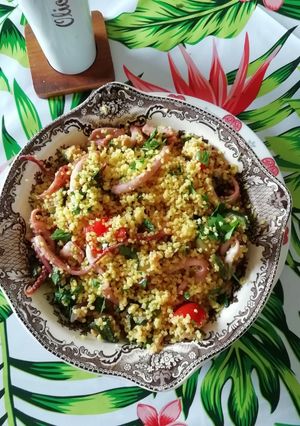 Foto di Cous cous totani e verdure