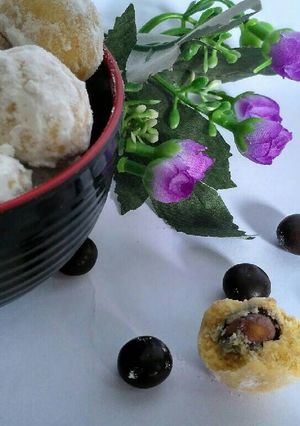Foto resep Putri Salju Isi Biskuit Coklat
