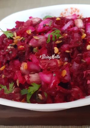 A picture of Beetroot Koshimbir.