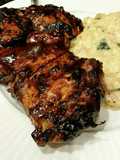 Brad's grilled chicken with blueberry chipotle bbq sauce