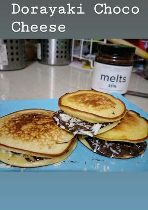 Foto resep Dorayaki Choco Cheese Simpel Enak