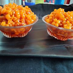 A picture of Meethi boondi.