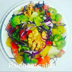 A picture of Rainbow salad.