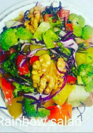 A picture of Rainbow salad.