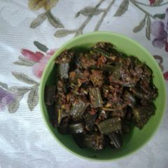 Bhindi Masala (lady finger) A picture of Bhindi Masala (lady finger).