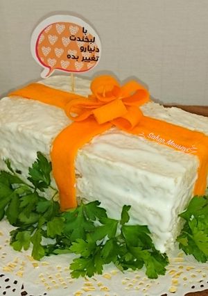 عکسی از دستور کیک مرغ
