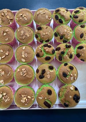Foto resep Pandan chiffon cake almond seri 2: more low carbo