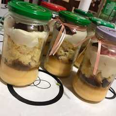 A picture of Postre en vaso.
