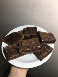Una foto de Brownie sin manteca ni azúcar