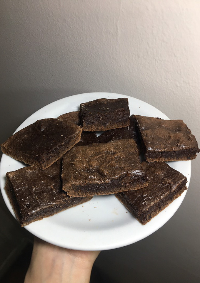 Una foto de Brownie sin manteca ni azúcar