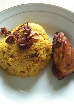 Foto resep Nasi biryani campur ayam di rice cooker