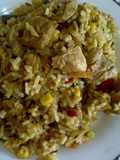 Arroz de  pollo con cerdo